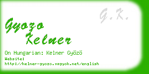gyozo kelner business card