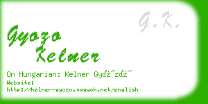 gyozo kelner business card